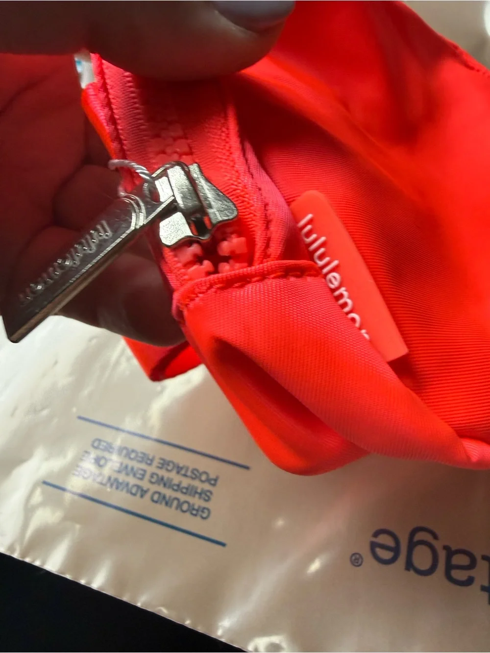 lululemon athletica rose color (bright Coral) everywhere belt bag